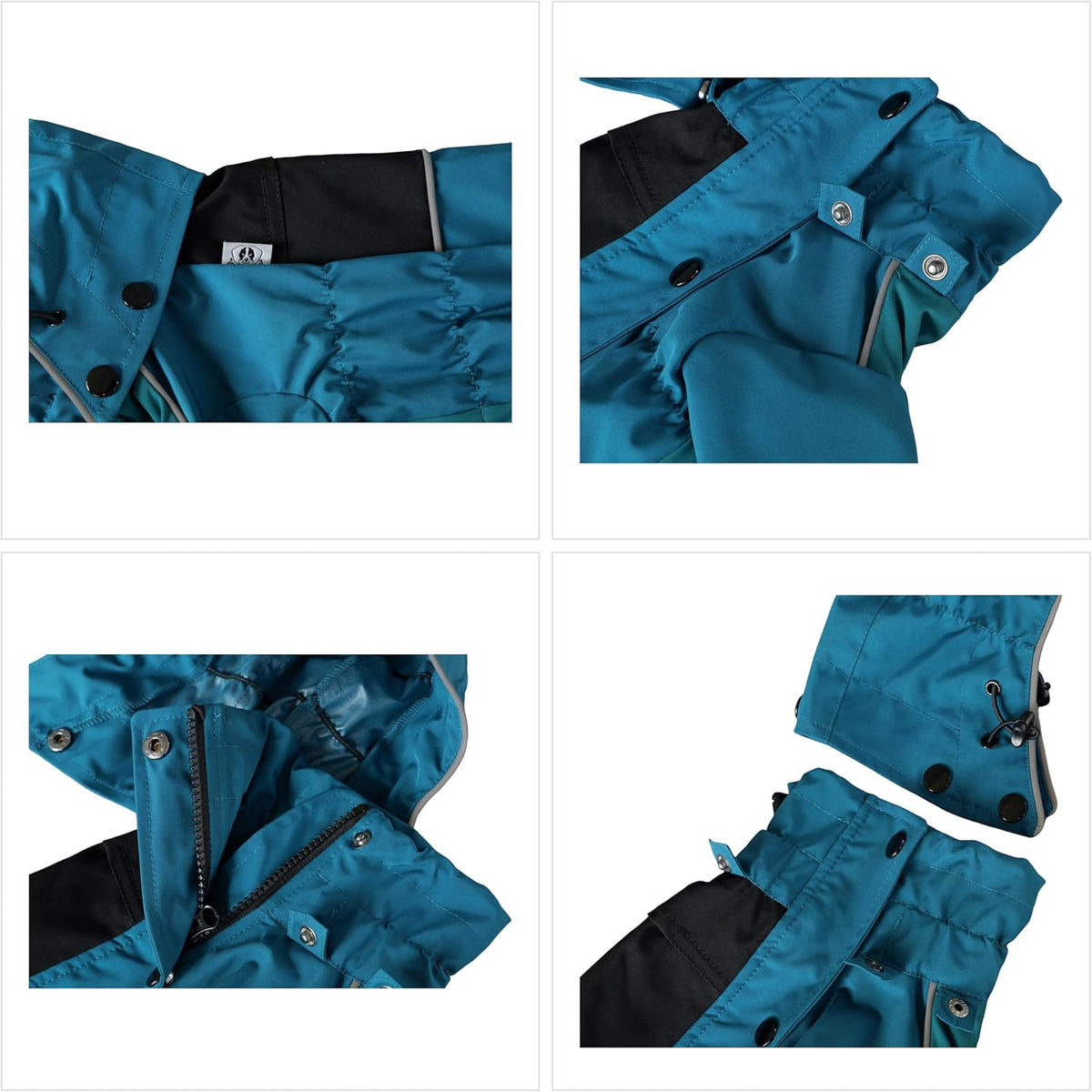 LOVELONGLONG Waterproof Dog Raincoat with Removable Hood - Outdoor Full Body Dog Jacket, Windproof Snowproof Shell Suit - All Season Pet Rain Gear Mustard Yellow 3XL - Image 13