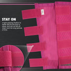 Premium UV protective equestrian leg guards close up on fasteners