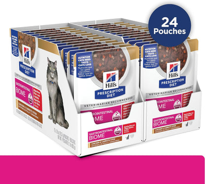 Hill's Prescription Diet GI Biome Stress feline digestive fiber care nutrition label