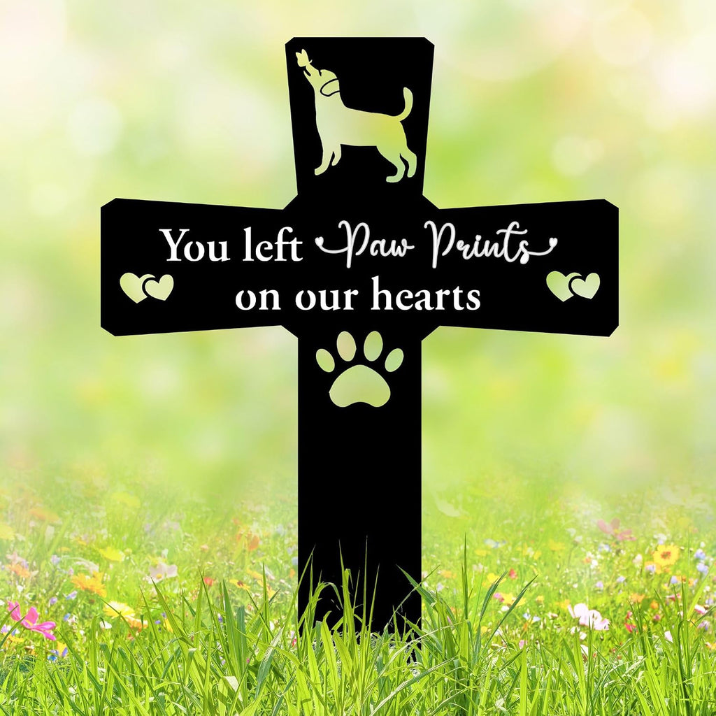 Cat Grave Marker Outdoor Memorial - 12in Metal Pet Memorial Plaque with Garden Sleeping Cat, Weatherproof Headstone for Yard or Indoor Tribute, Sympathy Gift for Loss of Cat - Image 10