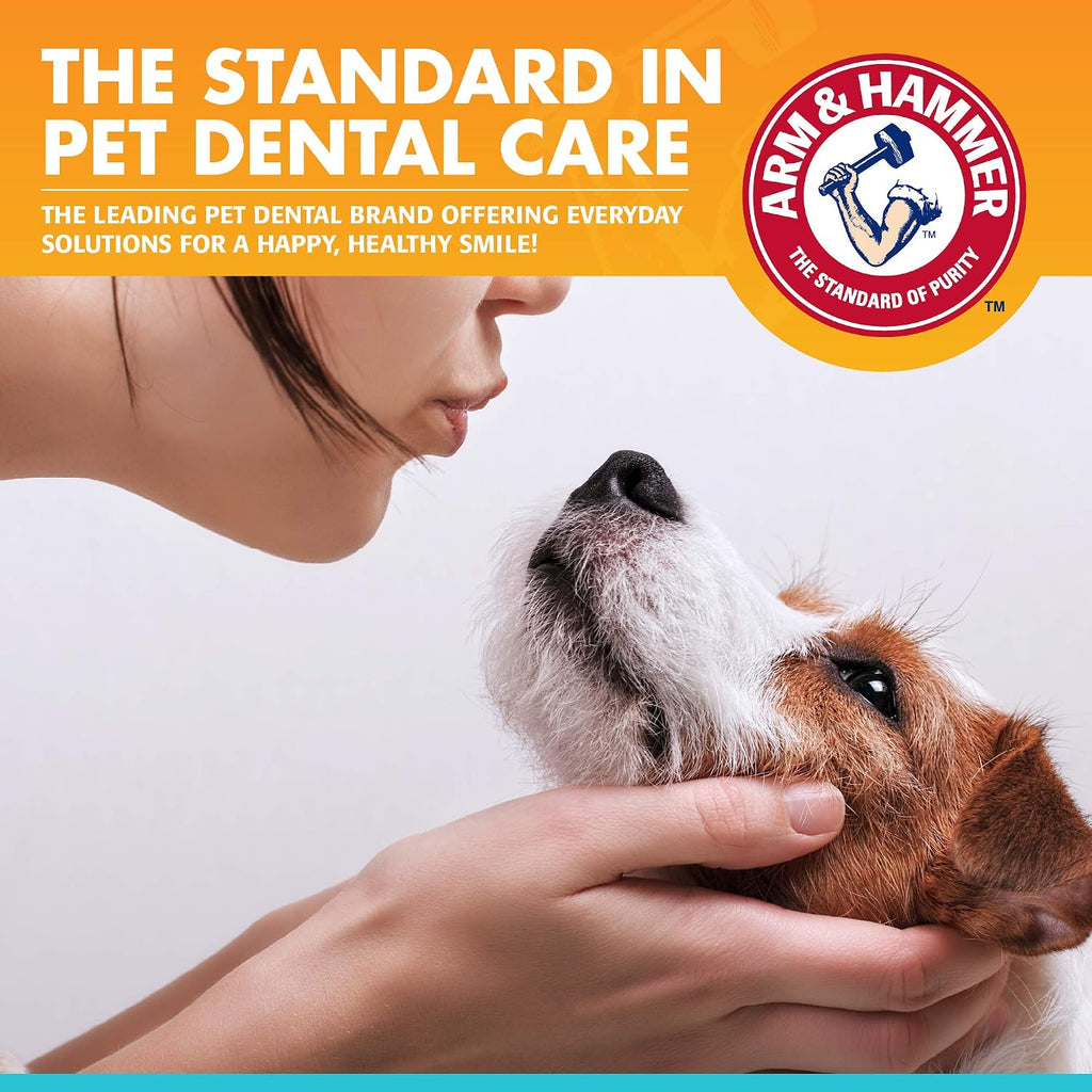 Close up of Arm and Hammer pet dental care gel texture