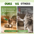 Slippery elm and probiotic supplement powder for feline hairball care