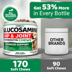 YUMA'S advanced canine health joint supplement with MSM product closeup.