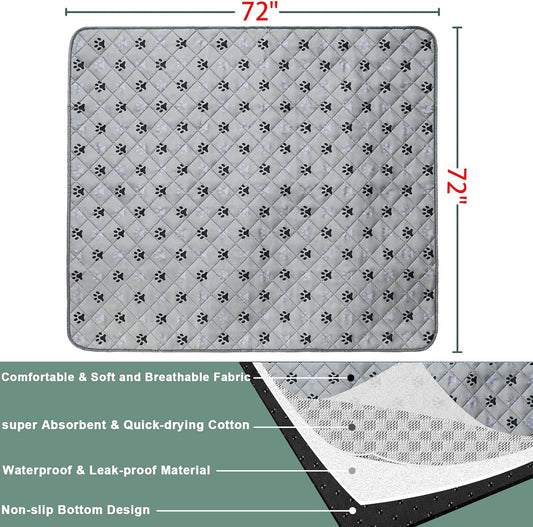 Close up of absorbent fabric on Jeria training mat