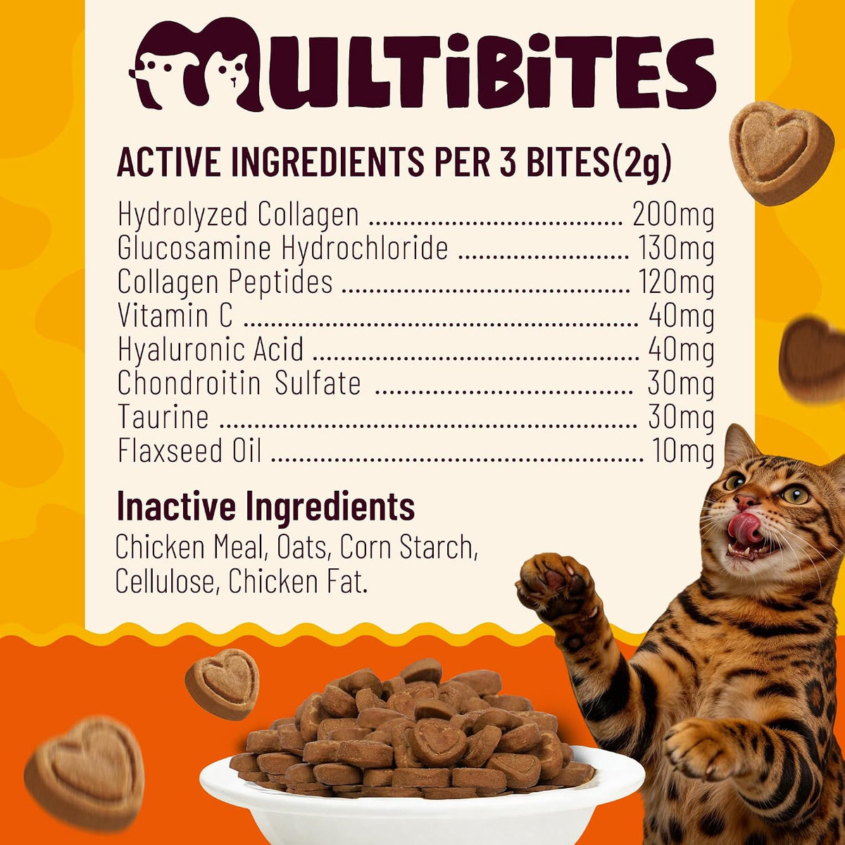 Side view of Multibites Collagen Bites jar
