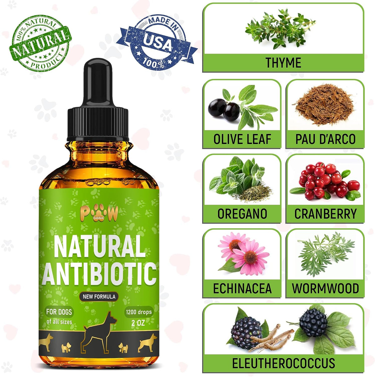 Liquid herbal dog supplement for allergies and immune support