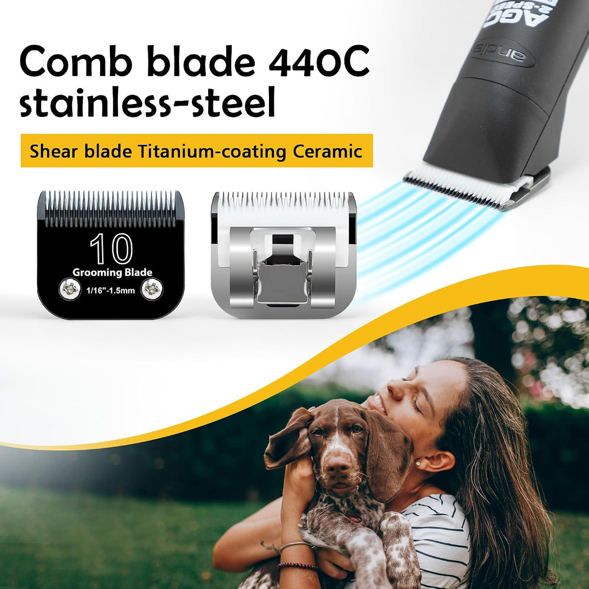 Cosyonall size 10 replacement blade showcasing the low friction black ceramic cutter