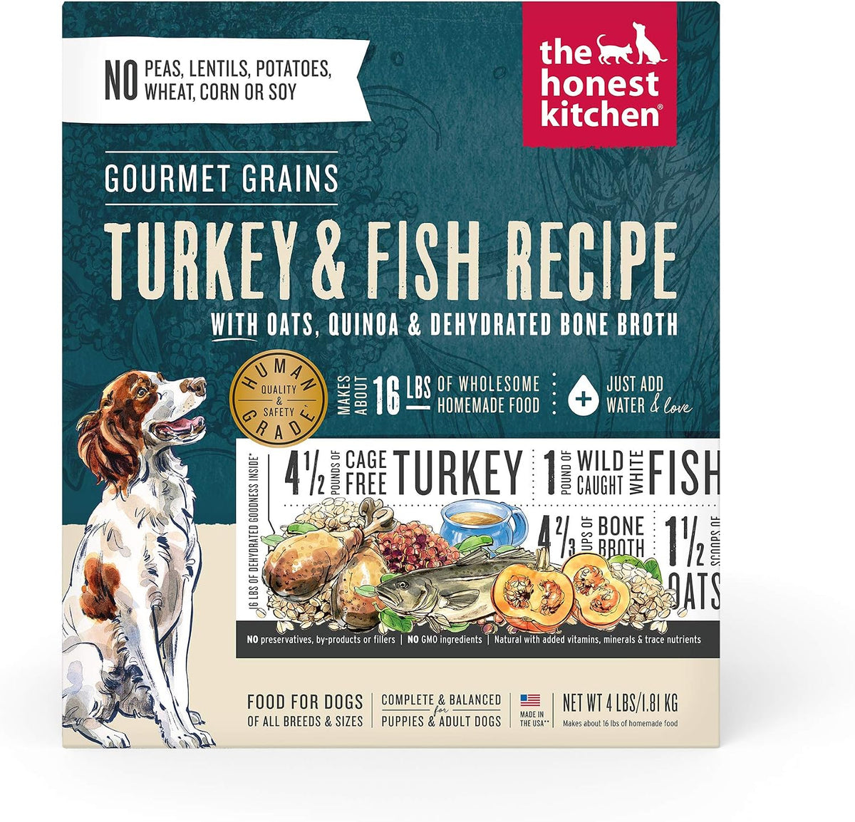 The Honest Kitchen Human Grade Wholemade Dehydrated Whole Grain Dog Food, Whole Grain Turkey and White Fish, 10lbs - Image 10