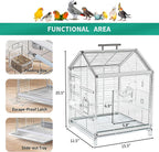 20.5 Inch Small Travel Bird Cage for Cockatiel Parakeets - Image 2