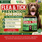 Vet Treat chicken flavored flea treatment soft chews close up view