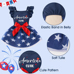 BAOBICUTE medium size patriotic cat holiday dress back profile