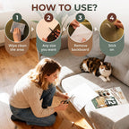 Adhesive cat scratch protector attached to wooden door