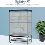Demonstration of airflow through Bissap bird cage seed catcher mesh