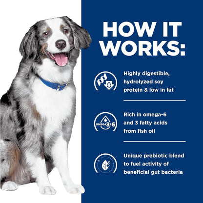 Hill's Prescription Diet z d Skin and Food Sensitivities canine food textures close up