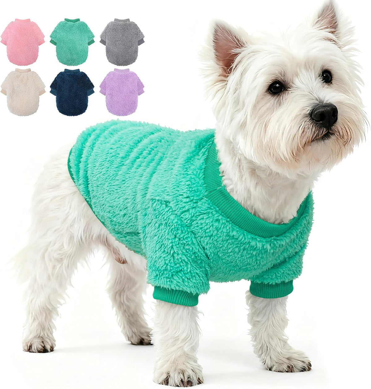 Dog Sweaters for Small Dogs, Winter Fleece Puppy Sweaters for Teacup Yorkie Chihuahua Clothes, Cute Pink XXS Dog Sweater Warm Soft Pet Outfit Apparel - Image 15