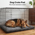 Side profile of Veehoo dog bed showing 2.4 inch thickness