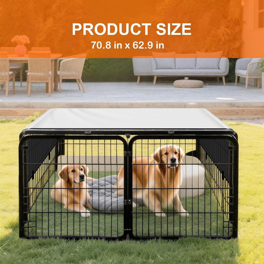 Heavy duty Oxford fabric dog pen cover outdoor sun shade