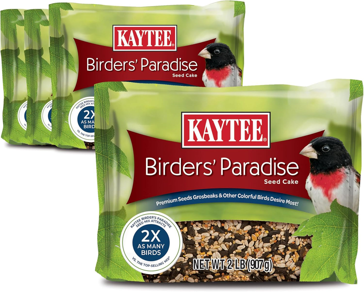 Kaytee Woodpecker Seed Cake, Wild Bird Food, 1.85 Pounds, 4 Count - Image 14