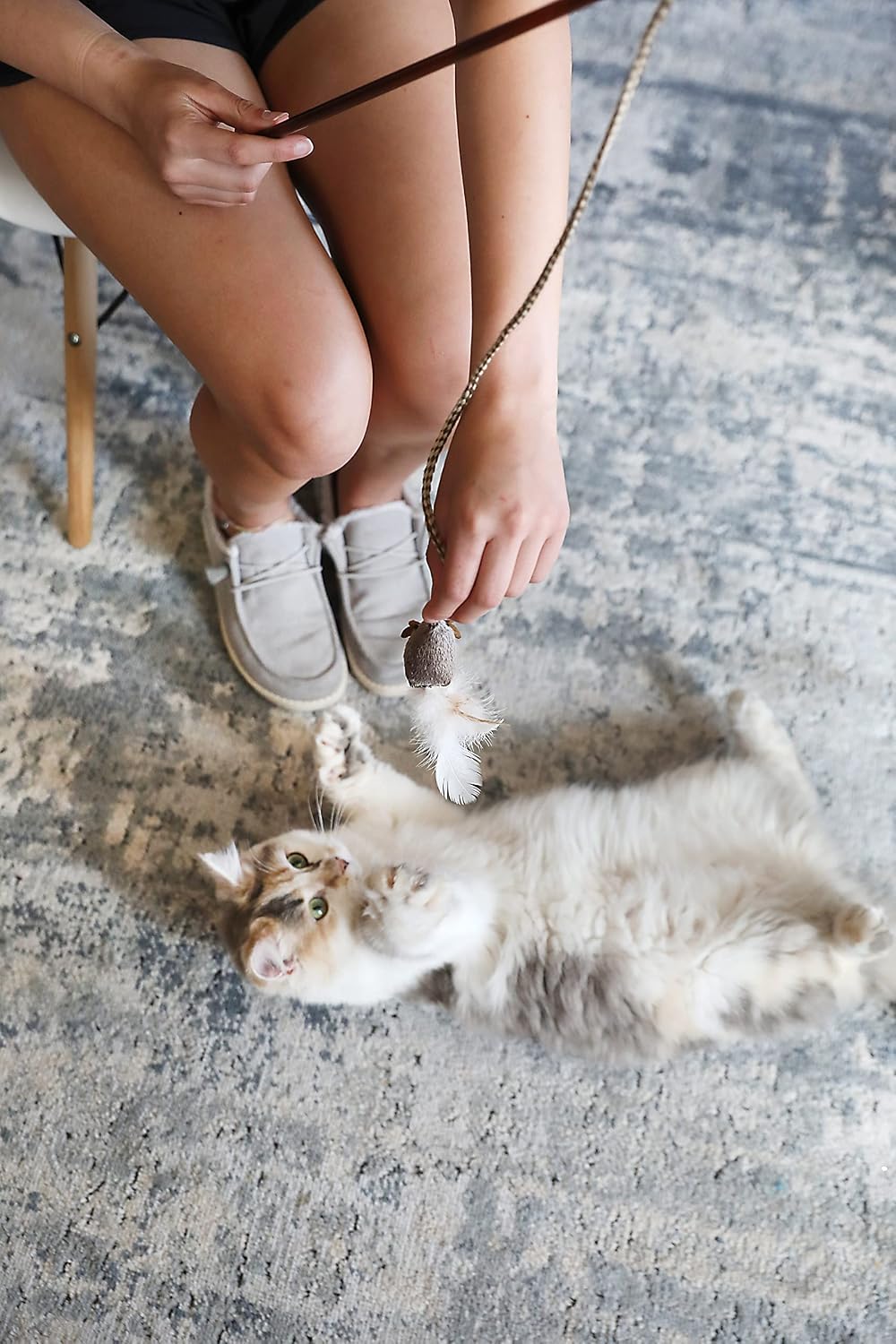 Our Pets cat toy closeup of built-in RealMouse electronic sound component