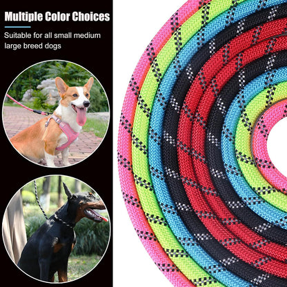Anti slip padded grip handle preventing dog rope burn
