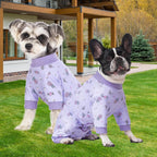 AITOLI anti licking pet cone alternative suit with cuttable male dog section