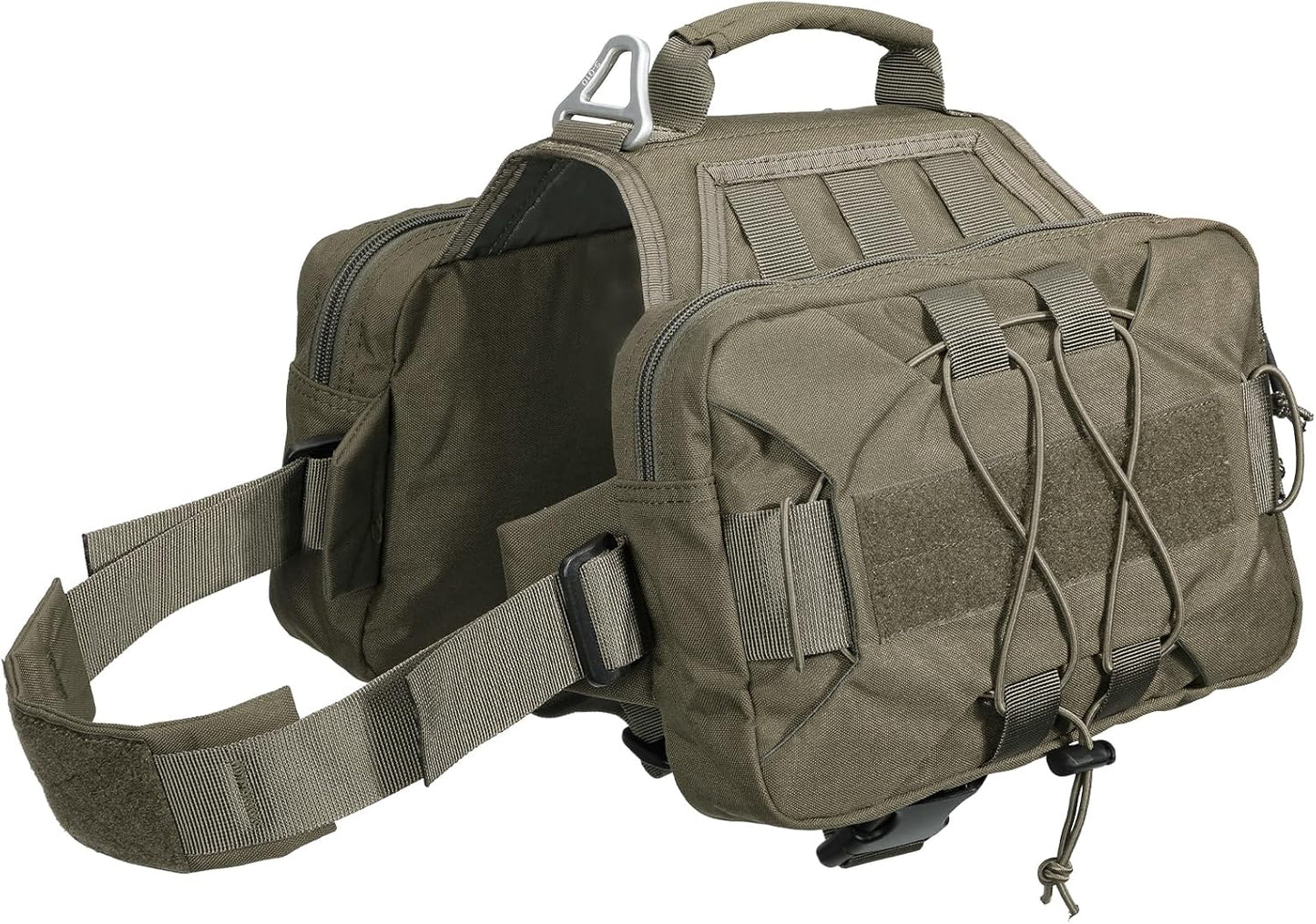 EXCELLENT ELITE SPANKER Dog Pack Dog Saddle Bag Backpack for Camping Hiking Medium & Large Dog with 2 Capacious Side Pockets (M, Coyote Brown) - Image 11