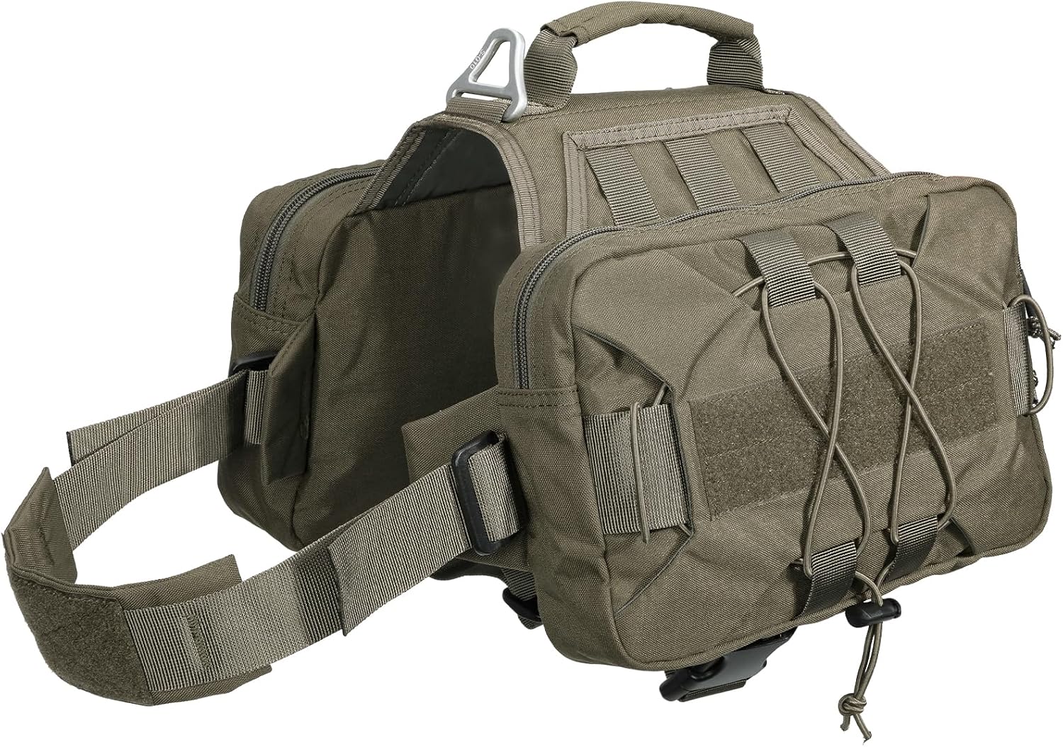 EXCELLENT ELITE SPANKER Dog Pack Dog Saddle Bag Backpack for Camping Hiking Medium & Large Dog with 2 Capacious Side Pockets (M, Coyote Brown) - Image 11