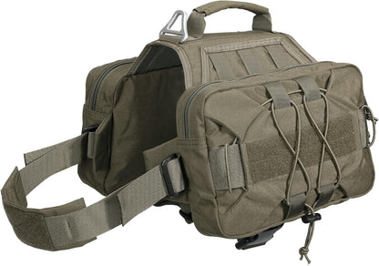 EXCELLENT ELITE SPANKER Dog Pack Dog Saddle Bag Backpack for Camping Hiking Medium & Large Dog with 2 Capacious Side Pockets (M, Coyote Brown) - Image 11