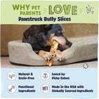 Pawstruck dog treats in a blue pouch packaging