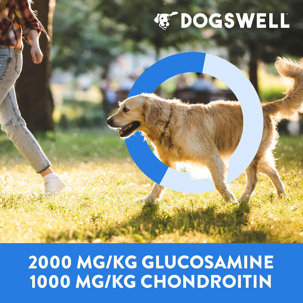 Dogswell hip and joint functional treat pouch branding