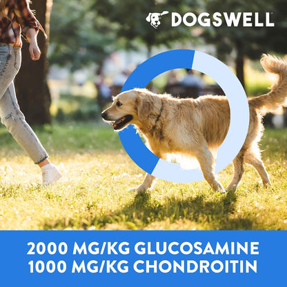 Dogswell hip and joint functional treat pouch branding