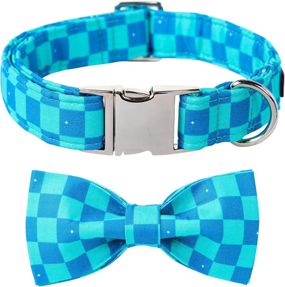 Maca Bates Cherry Pink Dog Collar with Cute Solid Sailor Bow Tie for Small Girl Boy Dogs,Girly Adjustbale Durable Breakaway Soft Collars with Bowtie for Female Male Puppy,Pet with Metal Buckle - Image 14