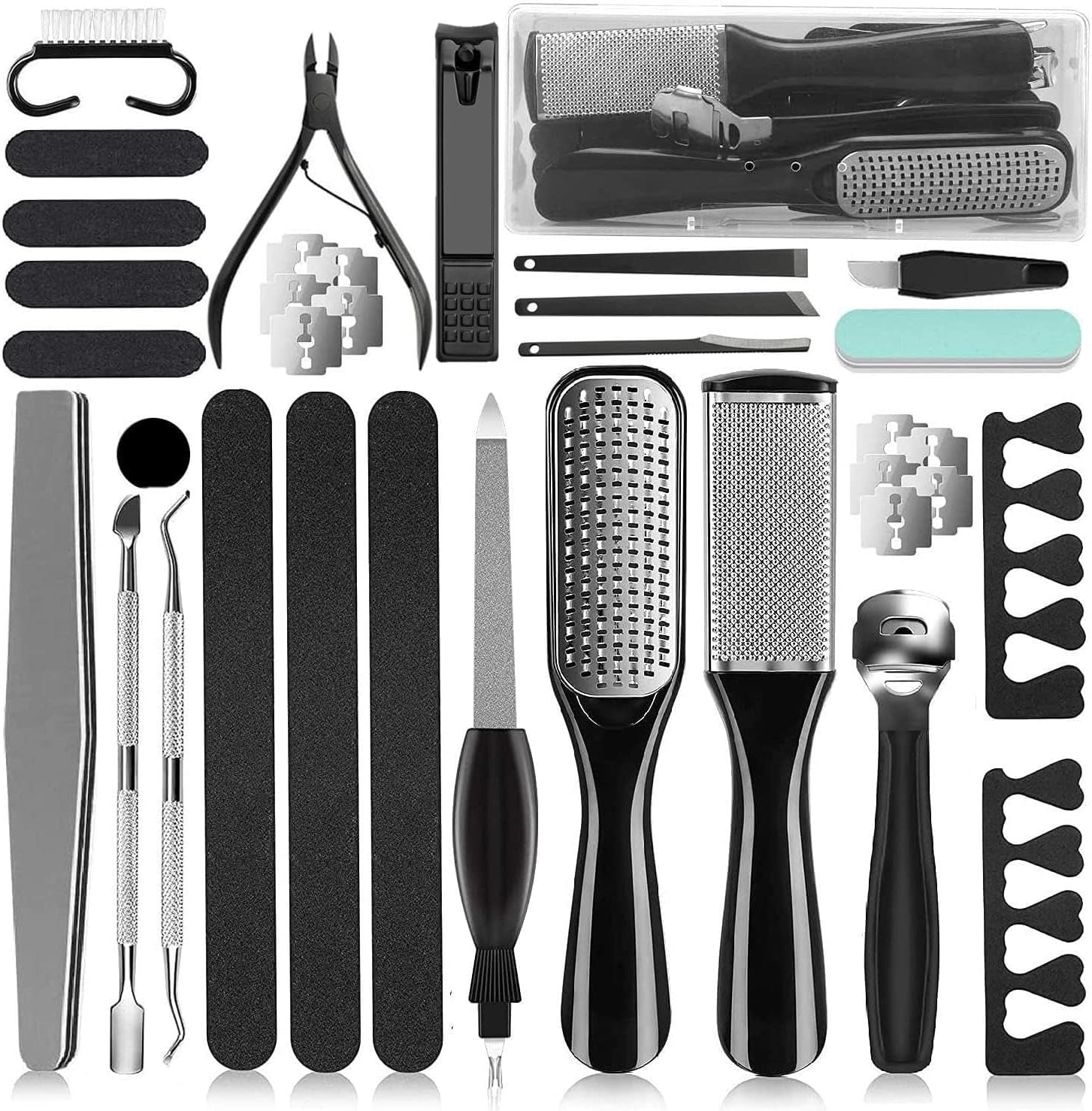 Ekocsio 36 in 1 professional pedicure kit front view