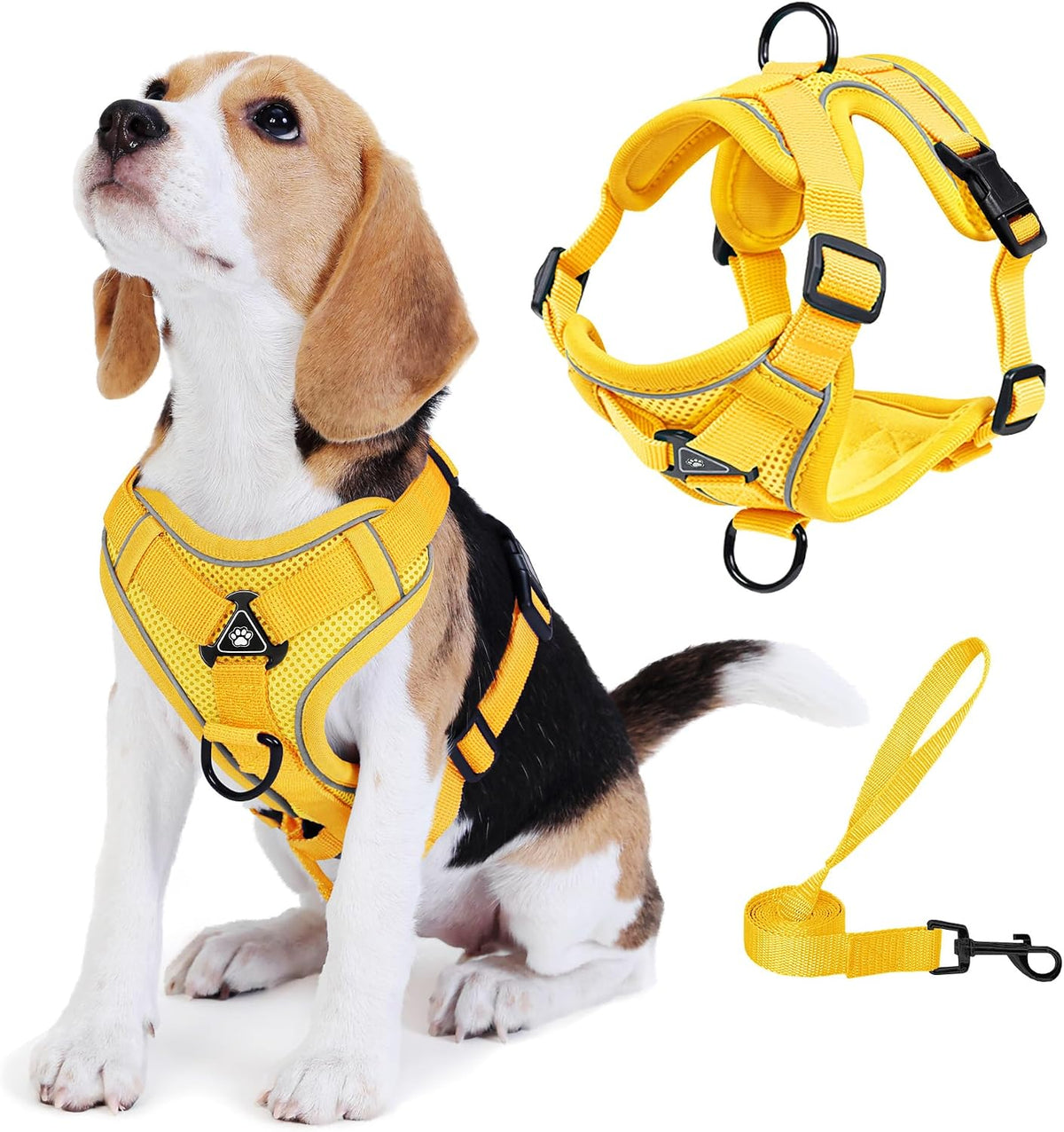 Detailed view of the high density soft padding material on the Jolifield small breed pet harness
