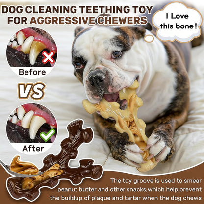 Sihrmiu heavy-duty dog bone for strong chewers side profile