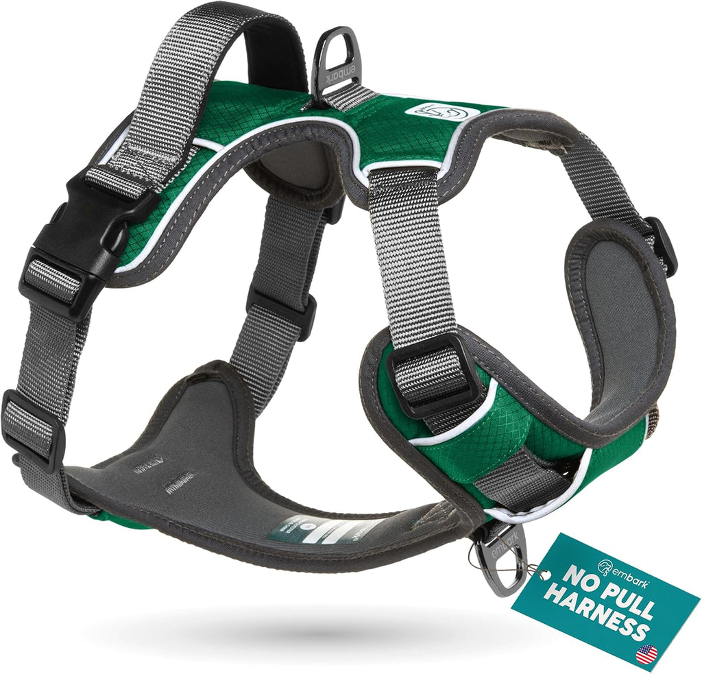 Embark Adventure No Pull Dog Harness, Reflective Trim No Pull Harness for Medium Sized Dog - Military Grade Nylon, Front Clip with Gel Lined Handle. Soft & Padded Puppy - Image 15