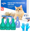FleaVanish cat flea and tick drops front packaging view showing six month supply