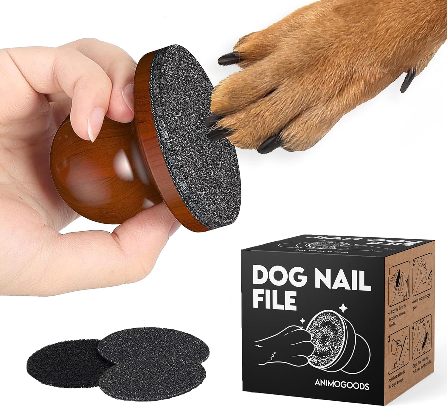 AnimoGoods pet nail filing board kit accessories display