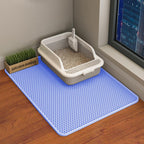 Durable claw scratching resistant cat litter catcher mat surface