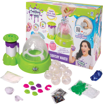 Doctor Squish Squishy Maker Station front view of the packaging and main dome mechanism
