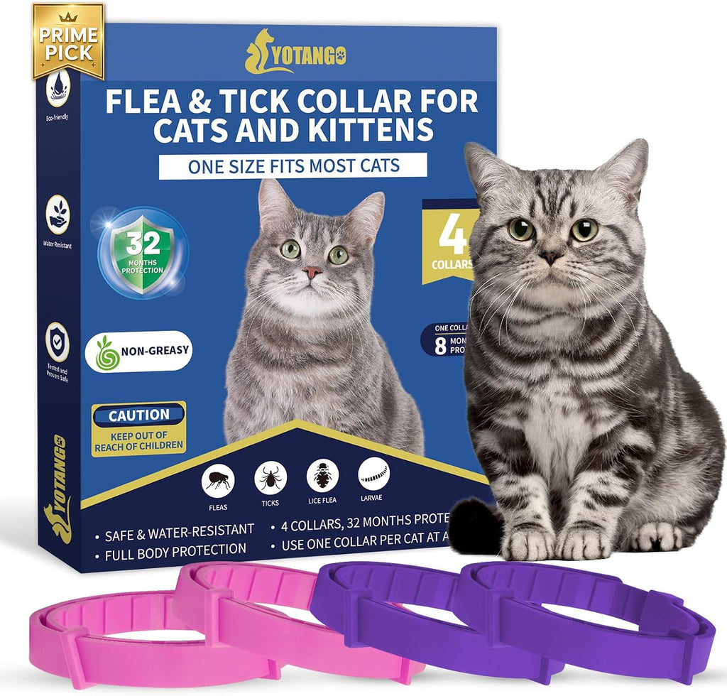 Packaging and safety features of Yotango cat flea collar