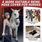 Durable replaceable fleece halter tube set for friction and pressure relief.