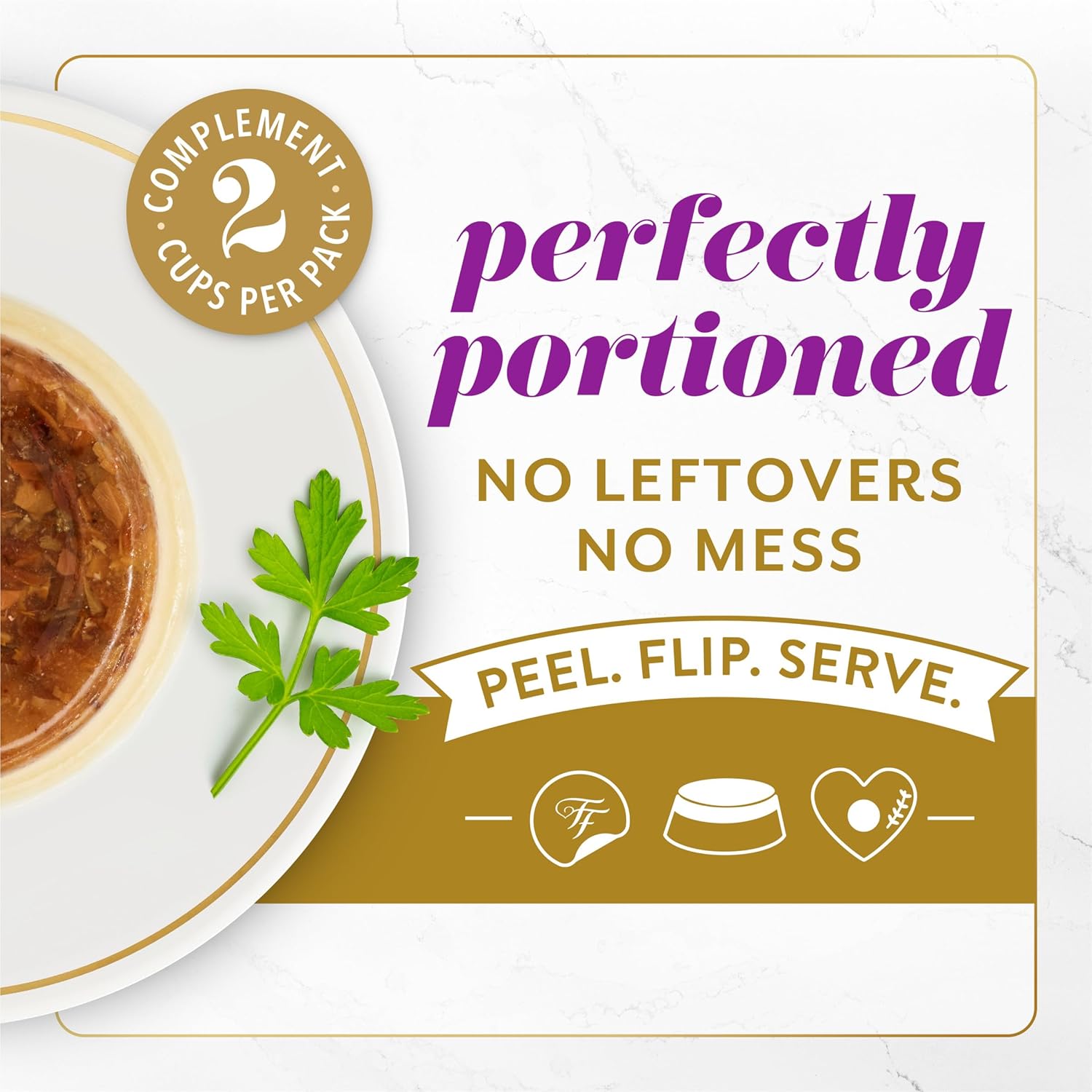 Gourmet flaked skipjack tuna topping on mousse
