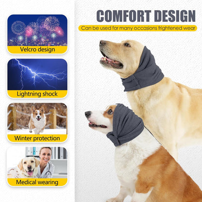 Side view of grey dog ear wrap for hematoma healing