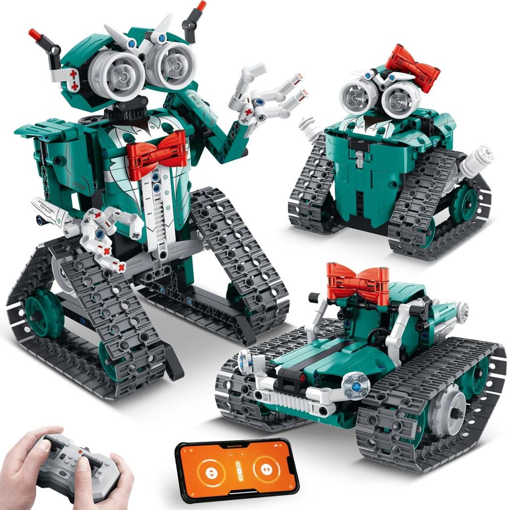 IQKidz 3-in-1 RC robot kit front view