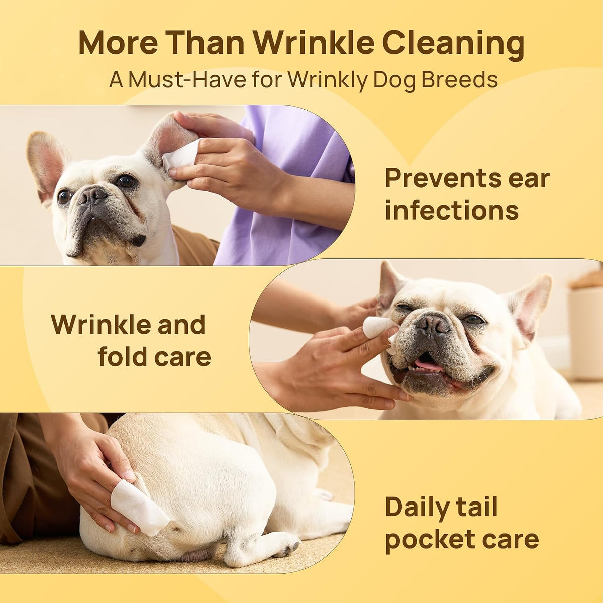 HICC PET premium skin fold grooming wipes back ingredients label