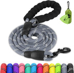 Joytale Dog Leash for Large Dogs, Heavy Duty Nylon Leashes with Comfortable Padded Handle and Highly Reflective Threads, Ideal for Walking and Training, Black, 6'x1/2'' - Image 11