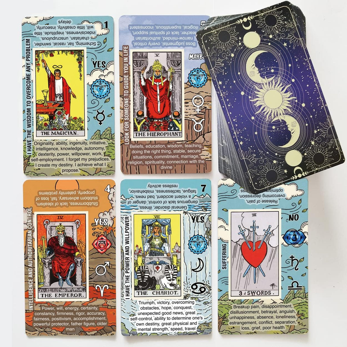Tarotika Tarot Cards for Beginners deck front view
