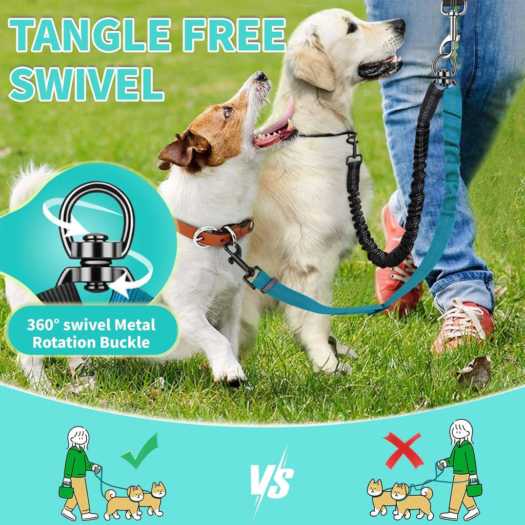 Complete packaging view of the authentic USA imported AKEISHE multi dog walking accessory