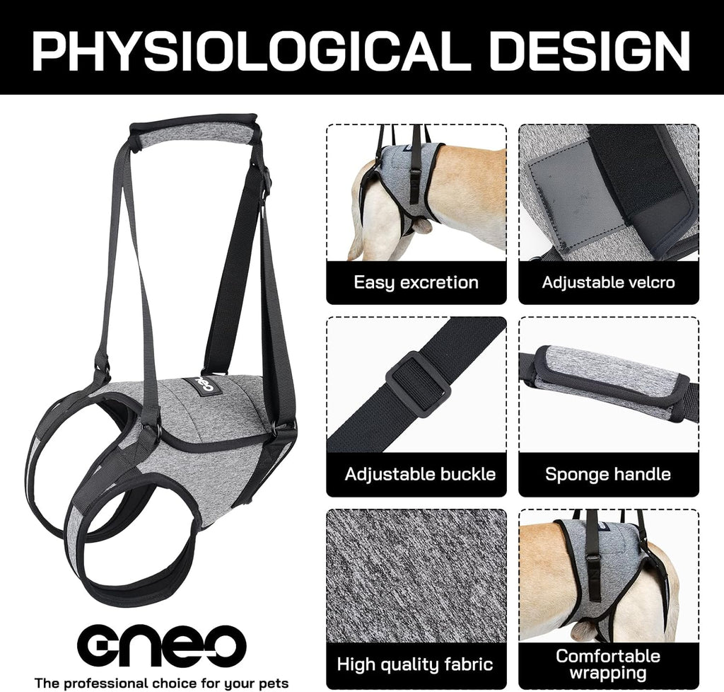 Adjustable strap details of Cneo dog mobility sling